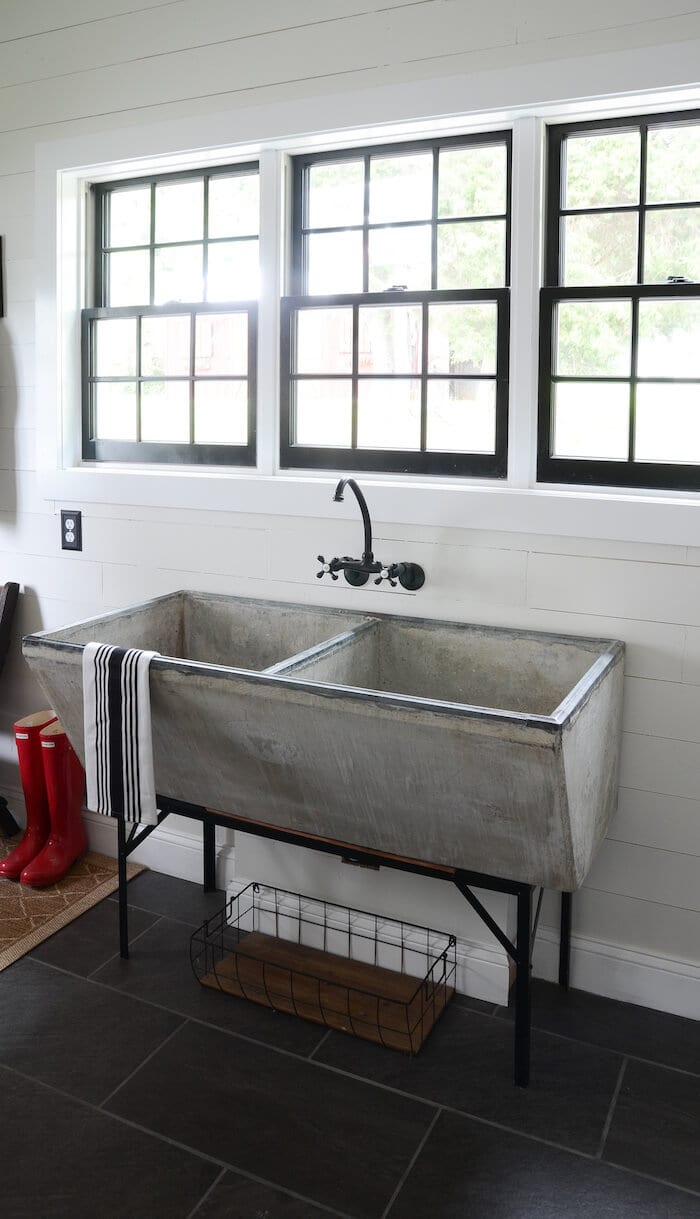 Concrete Trough Sink 45 Lovely laundry ideas small laundry design storage 