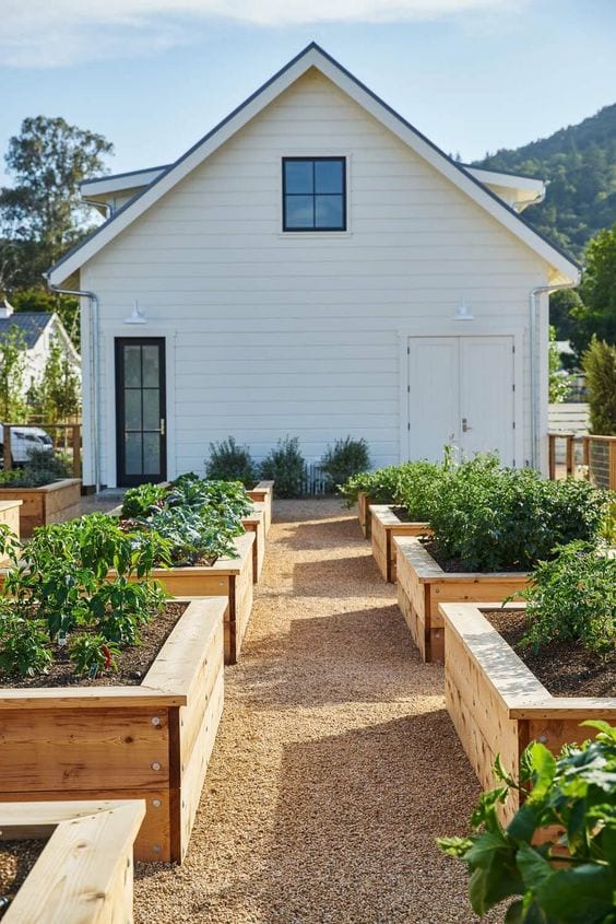 farmhouse with beds