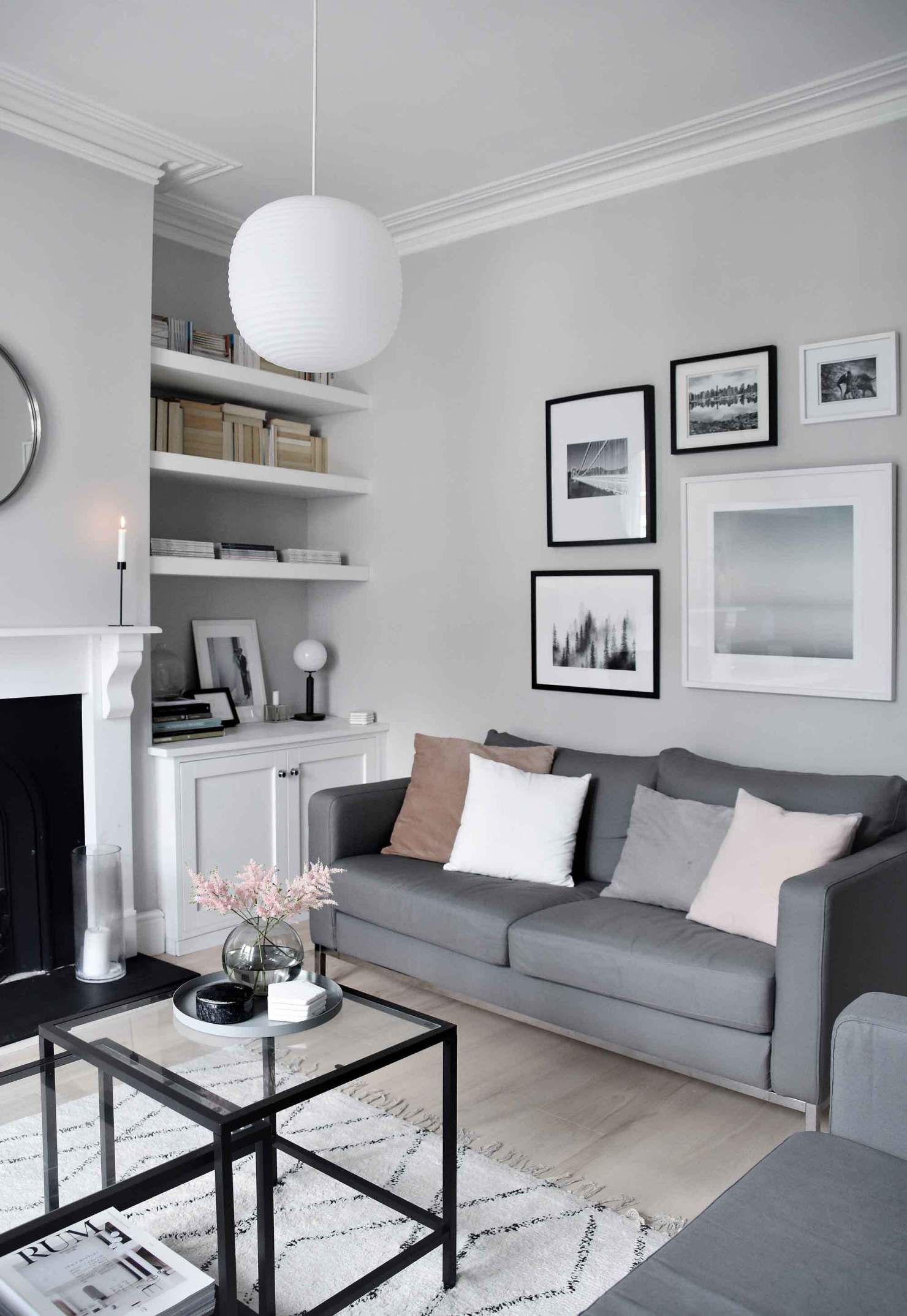 Living Room Design Ideas With Grey Walls - 21 Gray Living Room Design ...