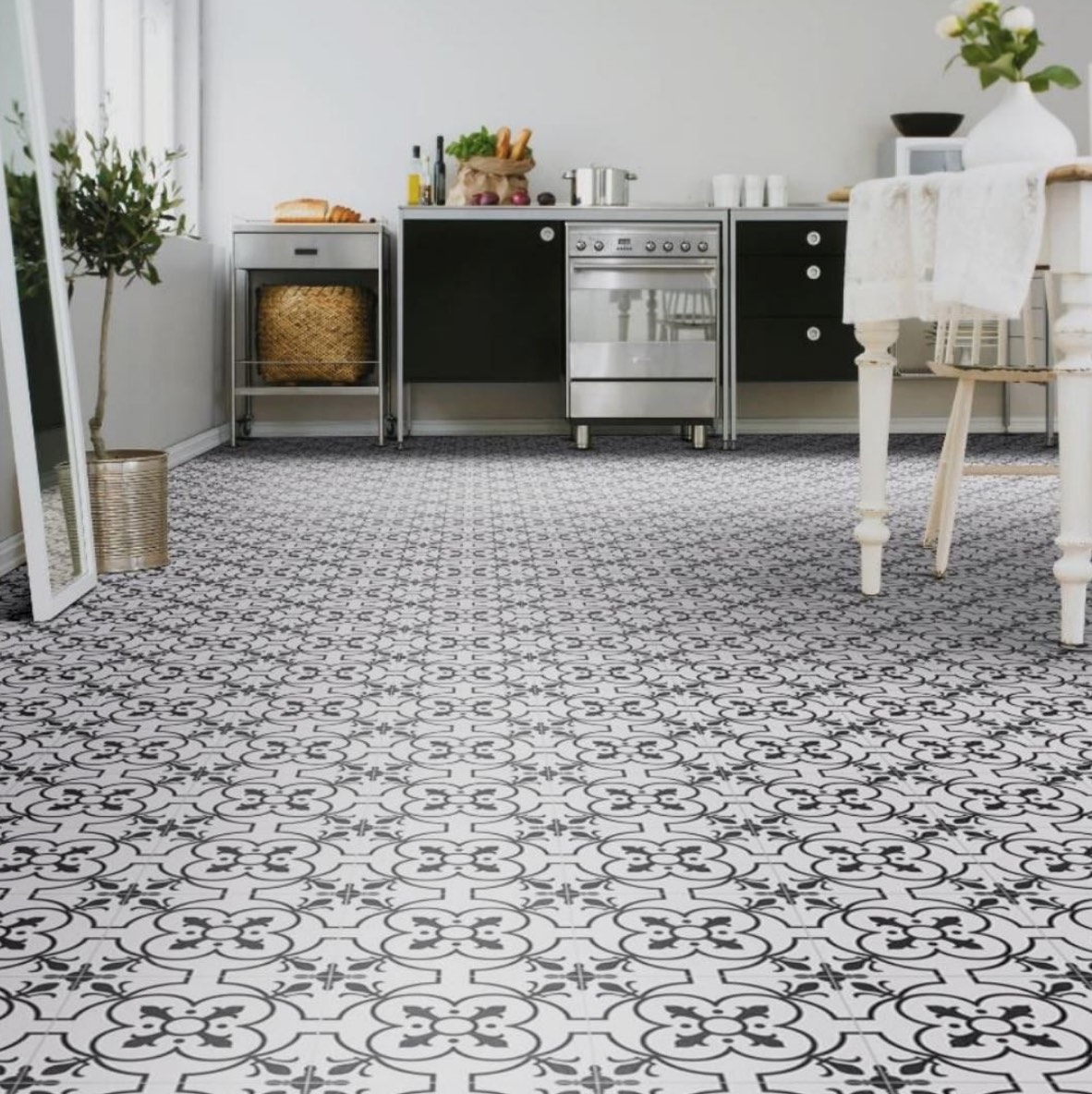 35 Kitchen Flooring Ideas Laminate Tile And Vinyl Kitchen Flooring