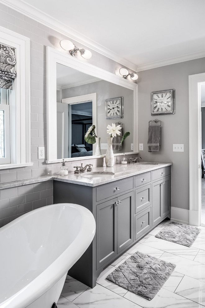 40 Grey Bathroom Ideas Grey And White Bathrooms Grey Bathroom Tiles